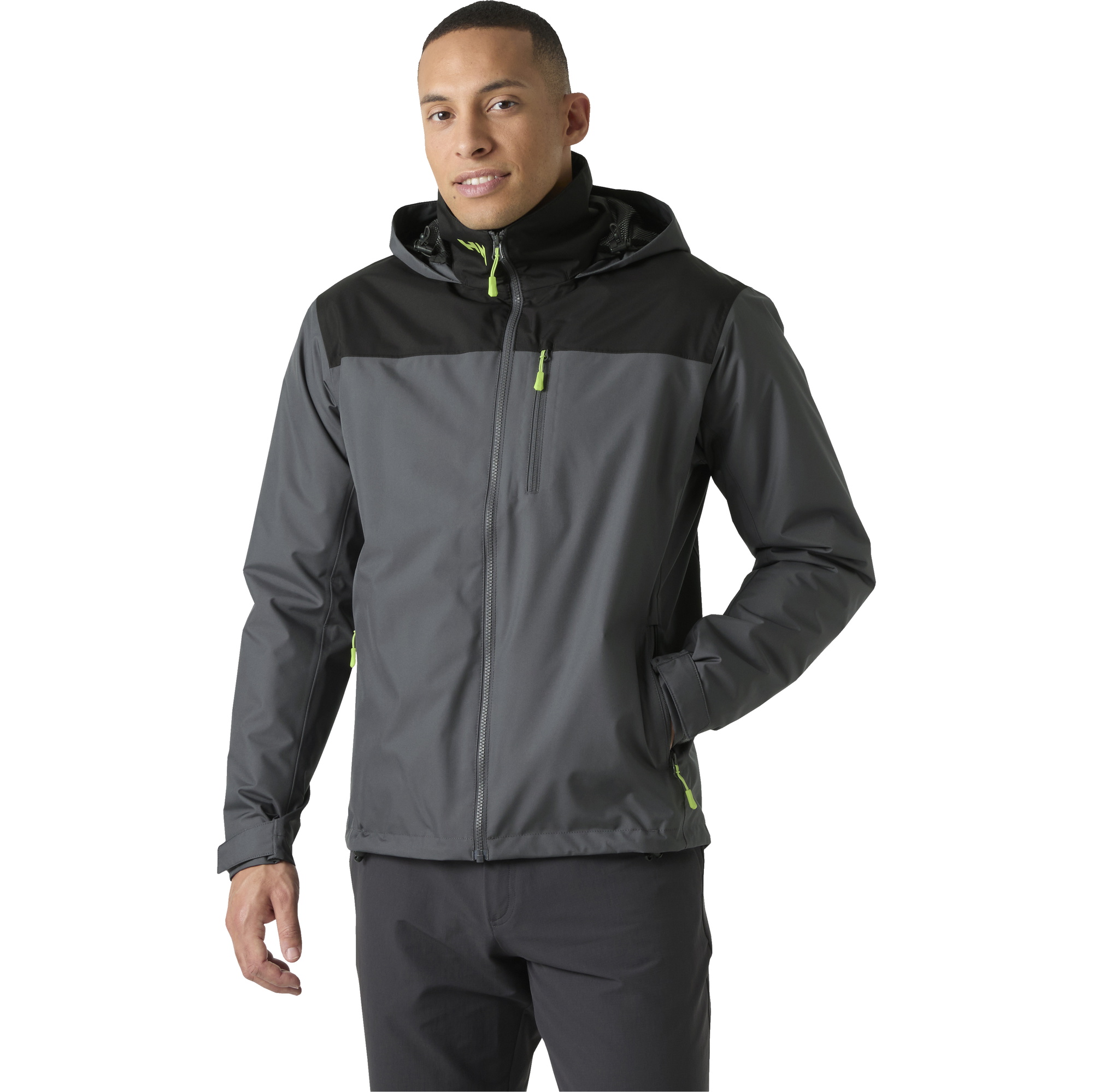 2026 Helly Hansen Mens Crew Hooded Midlayer Jacket 2 34442 - Thunder Grey